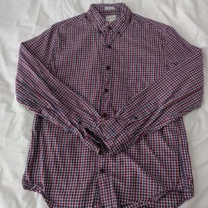 Gant Red and Blue Plaid Casual Shirt